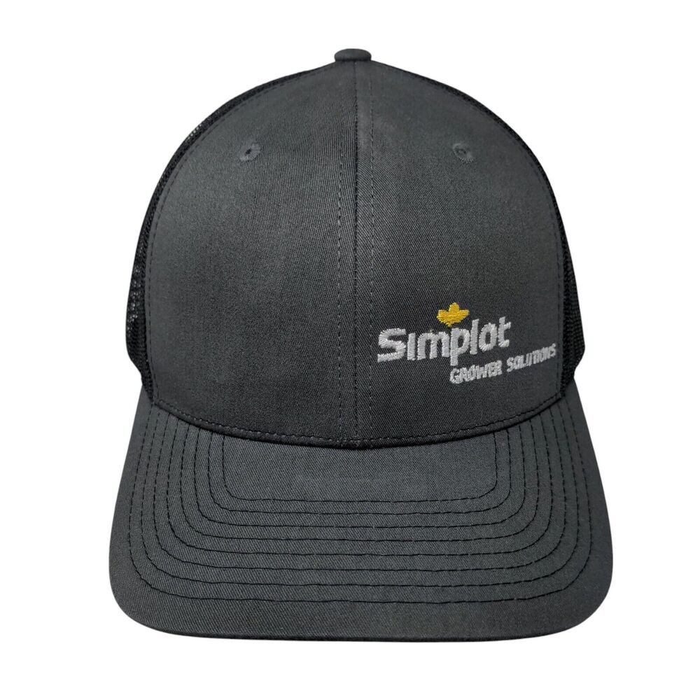 Simplot Grower Solutions Snapback Trucker Hat Gra… - image 1